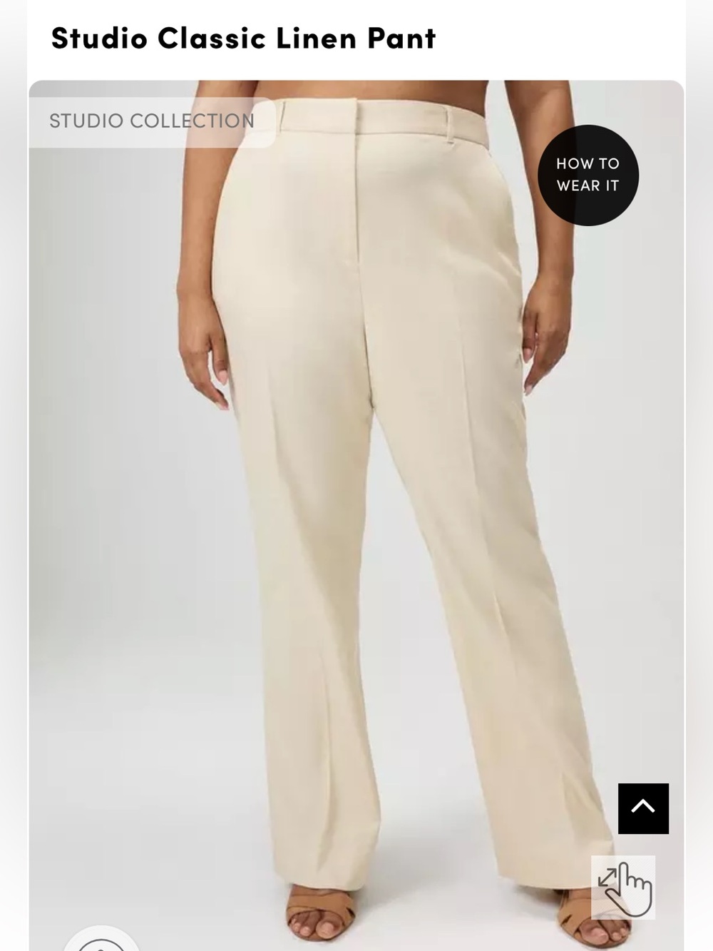 Torrid Studio Classic Linen Pant - Cream